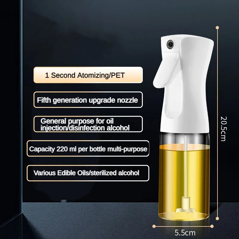 Kitchen Oil Spray Bottle Cooking Olive Oil Sprayer 200/300/500ML Pneumatic Spray Bottle Fitness Barbecue Spray Oil Dispenser