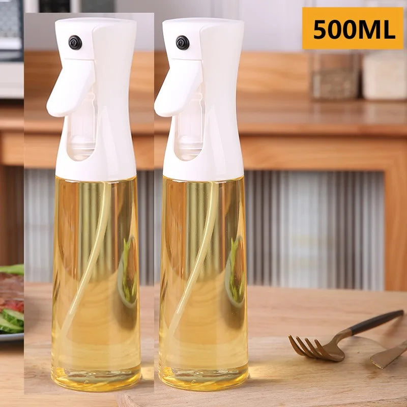 Kitchen Oil Spray Bottle Cooking Olive Oil Sprayer 200/300/500ML Pneumatic Spray Bottle Fitness Barbecue Spray Oil Dispenser